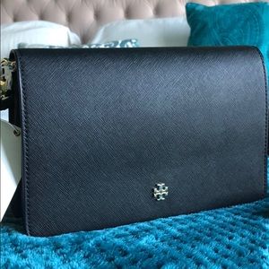 Tory Burch Emerson Black Crossbody Bag